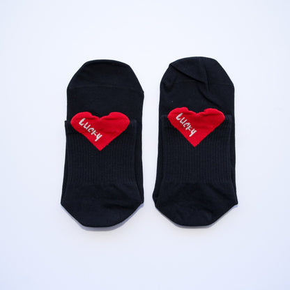 Lucky Heart Grip Socks – (4 Pack)