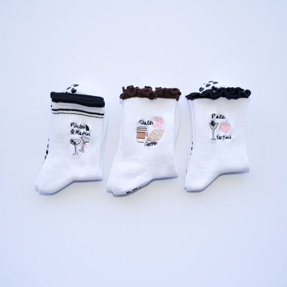 Cute Pilates grip socks - (3 Pack)